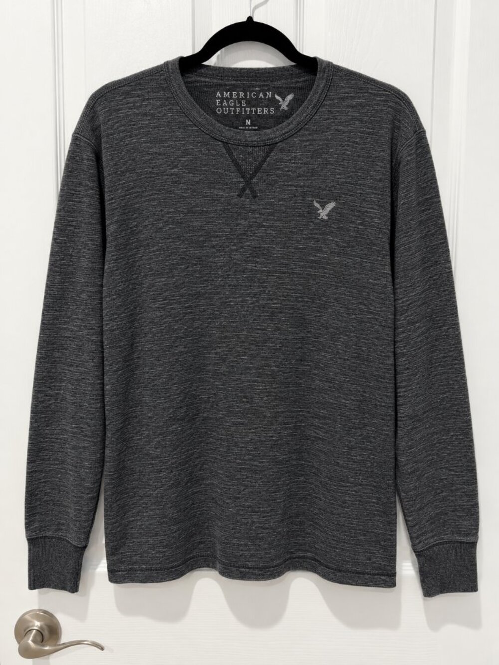 Vintage American Eagle Outfitters Men’s M Charcoal Crewneck Sweatshirt Y2K